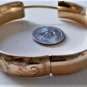 Antique Victorian Edwardian 10K GF Etched Monogrammed Bangle Bracelet Lot