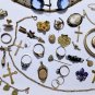 Antique Victorian Edwardian Gold Filled Wear Repair Harvest Jewelry Lot 32 Pcs