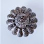 Antique 19th C 900 Silver Burma Squash Form Foliate Floral Betel Nut Container