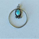 Vintage Sterling Silver Southwest Navajo Turquoise Necklace Pendant Lot