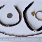 Antique Victorian Edwardian Gold Filled Mourning Hair Watch Chain Parts Lot