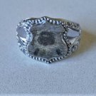 Antique Victorian Sterling Silver Ring Ornate Mens Signet Lot Sz 11