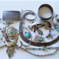 Vintage Silver Plated Toned Alpaca SOUTHWEST Jewlery Lot Collection