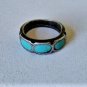 Vintage Sterling Silver Old Pawn Southwest Navajo Turquoise Ring Lot Size 7