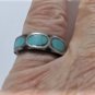 Vintage Sterling Silver Old Pawn Southwest Navajo Turquoise Ring Lot Size 7