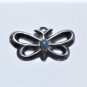 Vtg Sterling Silver Southwest Navajo Turquoise Sandcast Butterfly Pendant Lot
