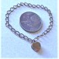 Antique Gold Filled Victoprian heart Lock Pendant Charm Bracelet Lot Small Size