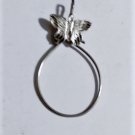 Vintage Sterling Silver Etched Butterfly Charm Holder Necklace Pendant Lot