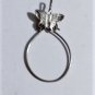 Vintage Sterling Silver Etched Butterfly Charm Holder Necklace Pendant Lot