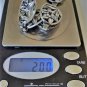 Vintage Sterling Silver Art Deco IRIS Floral Link Bracelet Lot 7.25"