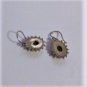 Vtg Sterling 925 Silver Beautiful Faceted Citrine Dangle Drop Wire Earrings Lot