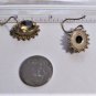 Vtg Sterling 925 Silver Beautiful Faceted Citrine Dangle Drop Wire Earrings Lot