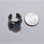 Vtg 925 Sterling Southwest Style Turquoise Lapis Handmade Ring Adjustable