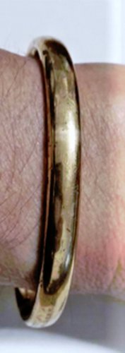 Antique Victorian Plain Engravbale Gold Filled Bangle Bracelet Lot Slip-On