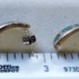 Vtg Sterling Silver SOUTHWEST Turquoise Inlay Butterfly Design Post Earrings Lot