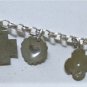 Vintage Sterling Silver Southwest Navajo Elgin Tom Toggle Charm Necklace Lot
