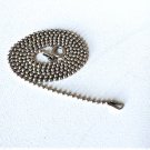 Vintage Sterling Silver ITALY Ball Chain Necklace Lot 18-1/4"