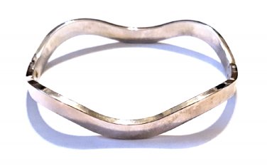 Vintage Sterling 925 Silver TAXCO Wavy Bangle Bracelet Lot