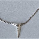 Vtg Sterling Silver LAVAGGI  Angel of Reconciliation Pendant Necklace Lot 16"