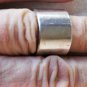 Vintage Sterling Silver MODERNIST Wide Plain Band Ring Lot Size 7- 14mm Wide