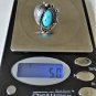 Vintage Sterling Silver Old Pawn Turquoise Navajo Ring Lot Size 6.5