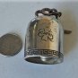 Vtg Sterling Silver CAMPANELLA DELLA FORTUNA Lucky WWII Pilot Bell Fob Pendant