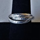 Vintage Sterling Silver Rolling Interlocked Rings Lot Sz 9.5