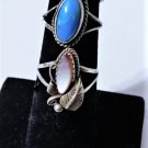 Vintage Sterling Silver SOUTHWEST Navajo Turquoise MOP Rings Lot Collection