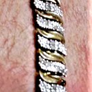 Vintage Sterling Silver 1 Ct Diamond Tennis Bracelet Lot 7.5"