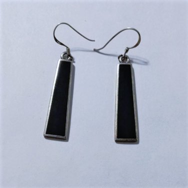 Vintage Sterling Silver Black Onyx SOUTHWESTERN Dangle Drop Earrings Lot