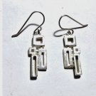Vintage Sterling Silver Geometric Dangle Drop MODERNIST Wire Earrings Lot