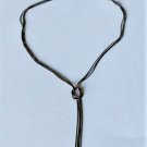 Vintage Sterling Silver 3-Strand Square Snake Chain iTALY Lariat Necklace Lot