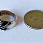 Vintage Sterling Silver Marcasite Black Onyx Ring Lot Sz 7