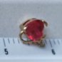 Vintage Sterling Silver gold V Little Devil Heart Charm or Necklace Pendant Lot