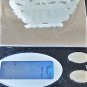 Antique Chinese Qing Carved White Cabinet Jade Flower Necklace Pendant 14k Bails