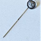 Antique Edwardian Sterling Silver Arts & Crafts Owl Relief Button Stickpin Lot