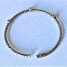 Vintage Sterling Silver ITALY Woven Braided Flexible Cable Cuff Bracelet Lot