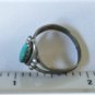 Vtg Sterling Silver Southwest Old Pawn Harvey Turquoise Band Ring Lot Sz ~ 7
