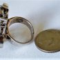 Vintage Sterling Silver Stunning Huge BARSE Turquoise & Topaz Ring Lot Size 7
