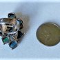 Vintage Sterling Silver Stunning Huge BARSE Turquoise & Topaz Ring Lot Size 7