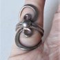 Vintage Sterling Silver Double Swirl Modernist Ring Lot Size ~ 6