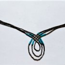 Vtg Sterling *Liquid* Silver Southwest Navajo Turquoise Heishi Necklace Lot 16"