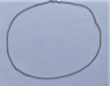 Vintage Sterling Silver Rolo Chain Necklace Lot 20"