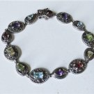 Vintage Sterling Silver Ross Simons Brazilian Mix Gemstones Bracelet Lot 7-1/4"