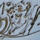 Antique/Vintage Gold Plated/Filled Jewelry Parts Pieces Scrap Recovery Lot