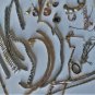 Antique/Vintage Gold Plated/Filled Jewelry Parts Pieces Scrap Recovery Lot