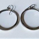 Vintage Sterling Silver Southwest Big Hollow Dangle Drop Hoop Earrings Lot