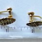 Vintage Gold Filled Crystal EVIL EYE Screw Back Earrings Lot