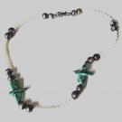 Vtg Sterling Silver Turquoise Navajo Pearls Bench Beads White Agate Necklace Lot