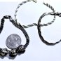 Vintage Sterling Silver Chain Bracelets Flowers Pearls Lot of 3 Pieces
